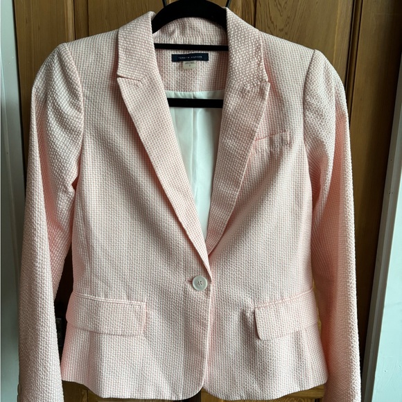 Tommy Hilfiger Light Pink Searsucker Blazer‎